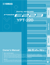 Yamaha YPT210 - Portable Keyboard w/ 61 Full-Size Keys Manual do proprietário