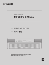 Yamaha PSR-E273 Manual do proprietário