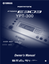 Yamaha YPT 300 - Full Size Enhanced Teaching System Music Keyboard Manual do usuário