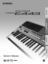 Yamaha PSR-E443 Manual do proprietário