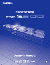 Yamaha PSR-S500 Manual do proprietário