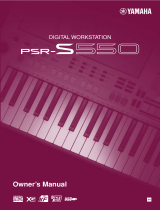 Yamaha PSR-S550 Manual do proprietário