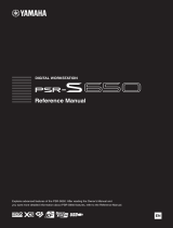 Yamaha PSR-S650 Manual do usuário