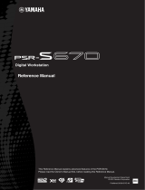 Yamaha PSR-S670 Manual do usuário