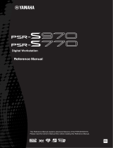 Yamaha PSR-S770 Manual do usuário