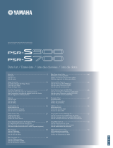 Yamaha PSR-S900 Ficha de dados