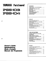 Yamaha PSS-103 Manual do proprietário