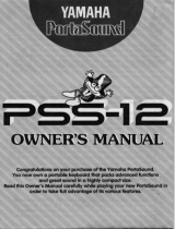 Yamaha PSS-12 Manual do proprietário