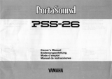 Yamaha PSS-26 Manual do proprietário