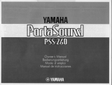 Yamaha PSS-260 Manual do proprietário
