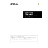 Yamaha PW5000 Manual do usuário