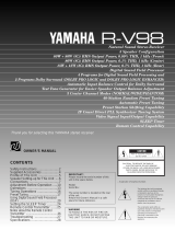 Yamaha R-V98 Manual do usuário