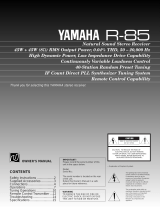 Yamaha R-85 Manual do usuário