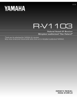 Yamaha R-V1103 Manual do usuário