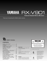 Yamaha RX-V901 Manual do usuário