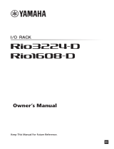 Yamaha Rio1608 Manual do proprietário