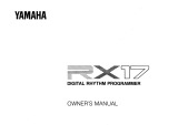 Yamaha RX17 Manual do proprietário