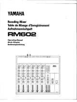 Yamaha RM602 Manual do usuário