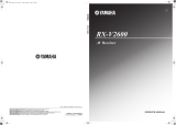 Yamaha RX-V2600 Manual do usuário