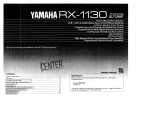 Yamaha RX-1130 Manual do proprietário