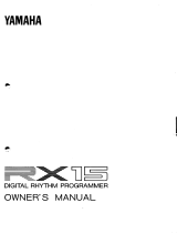 Yamaha RX-15 Manual do proprietário
