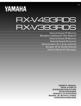 Yamaha RX-V393RDS Manual do usuário
