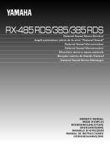 Yamaha RX-485 RDS Manual do usuário