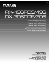 Yamaha RX-396RDS Manual do usuário