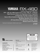 Yamaha RX-460 Manual do usuário