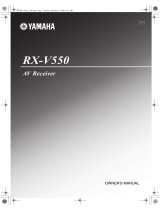 Yamaha RX-V550 Manual do proprietário