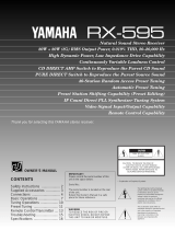 Yamaha RX-595 Manual do usuário