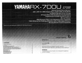 Yamaha RX-700U Manual do proprietário