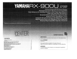 Yamaha RX-900U Manual do proprietário