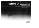 Yamaha RX-930 Manual do proprietário