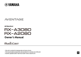 Yamaha RX-A3080 Manual do proprietário