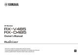 Yamaha RX-D485 Manual do proprietário
