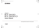 Yamaha RX-S600 Manual do usuário