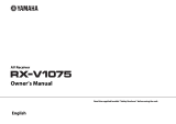 Yamaha RX-V1075 Manual do proprietário