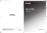 Yamaha RX-V1600 Manual do usuário