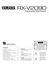 Yamaha RX-V2090 Manual do usuário