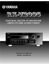 Yamaha RX-V2095 Manual do usuário