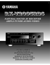 Yamaha RX V2095RDS Manual do usuário