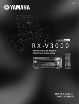Yamaha RX-V3000 Manual do usuário