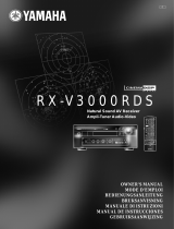 Yamaha RX-V3000RDS Manual do usuário