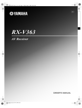 Yamaha RXV363-B - Home Theater Receiver Manual do proprietário