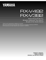 Yamaha RX-V392RDS Manual do usuário