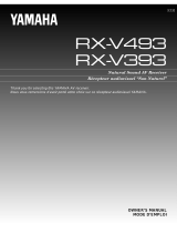 Yamaha RX-V493 Manual do usuário
