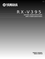 Yamaha RX-V395RDS Manual do proprietário