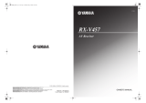 Yamaha RX-V457 Manual do proprietário