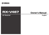 Yamaha RX-V467 Manual do proprietário